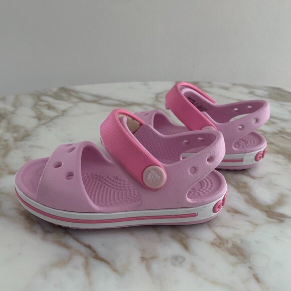 Crocs - Kids Crocband Sandal -Ballerina Pink - Picture 4 of 7